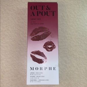 MAKEUP MORPHE Smokey red lip trio set. NWOT